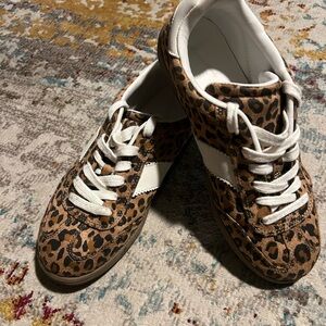 Universal Thread Leopard Print Sneakers - Brown and White